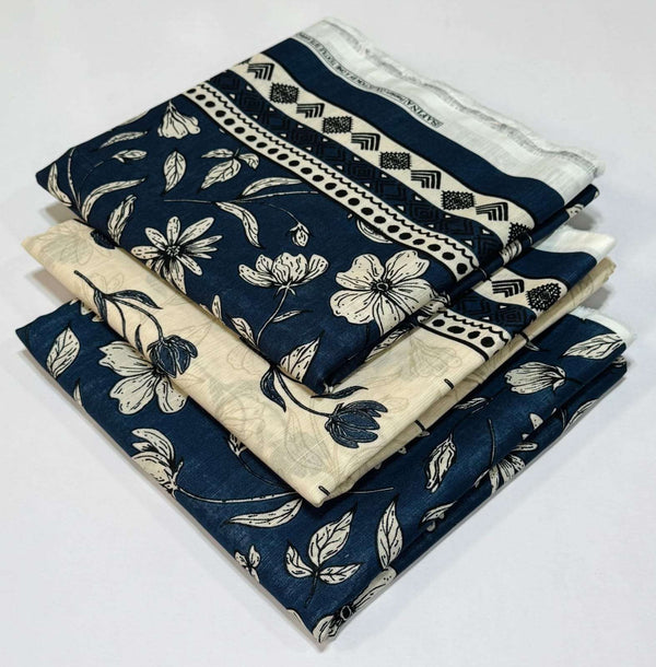 Safina By Bin Saeed 3pc Khaddar Printed Suite
