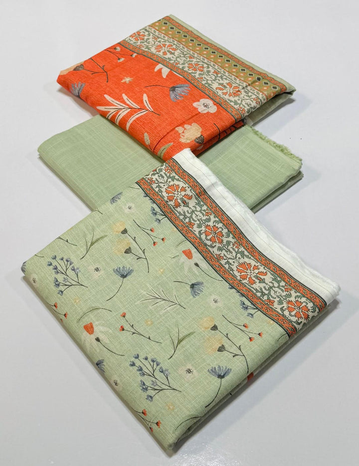 Safina By Bin Saeed 3pc Khaddar Printed Suite - RUBAB CLOSET