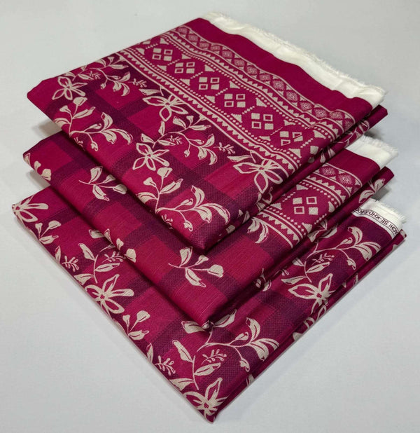 Safina By Bin Saeed 3pc Khaddar Printed Suite