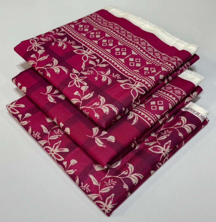 Safina By Bin Saeed 3pc Khaddar Printed Suite - RUBAB CLOSET