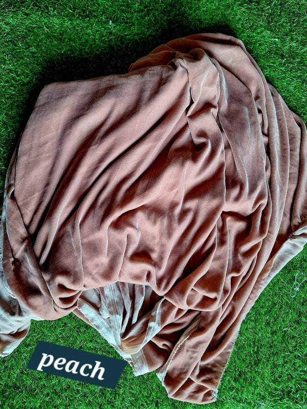 Velvet by Phonex – Premium Imported Fabric - Peach