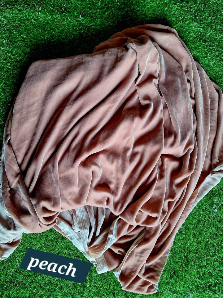 Velvet by Phonex – Premium Imported Fabric - Peach