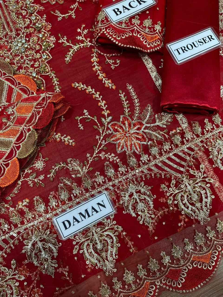 MARIA B Chiffon Collection – MBC-1098 | Heavy Embroidered