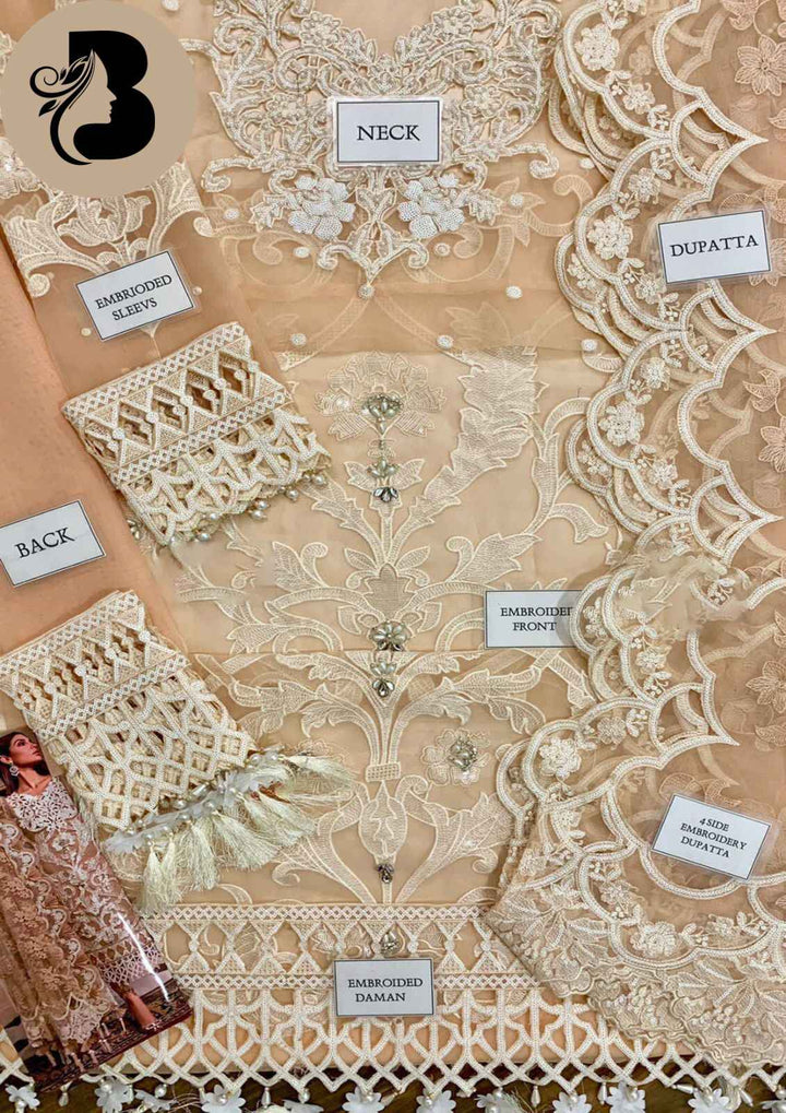 MARIA B Heritage Edition 2023 – MD-1303 | Luxury Organza Heavy Embroidered