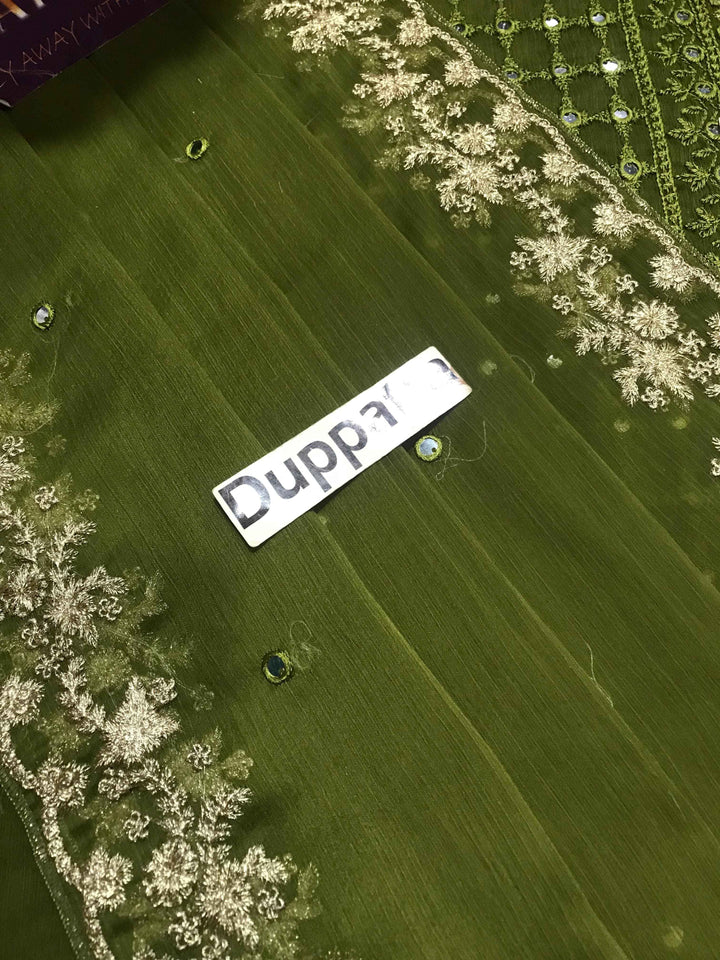 Azure – Chiffon Embroidered Unstitched 3PC Suit | Sequins Work