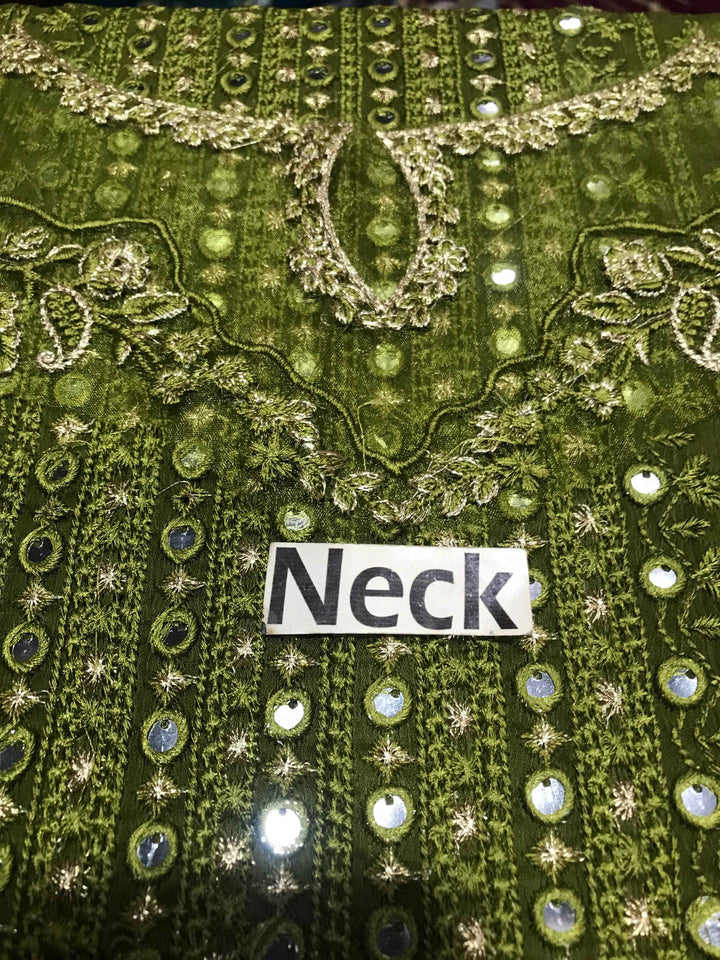 Azure – Chiffon Embroidered Unstitched 3PC Suit | Sequins Work