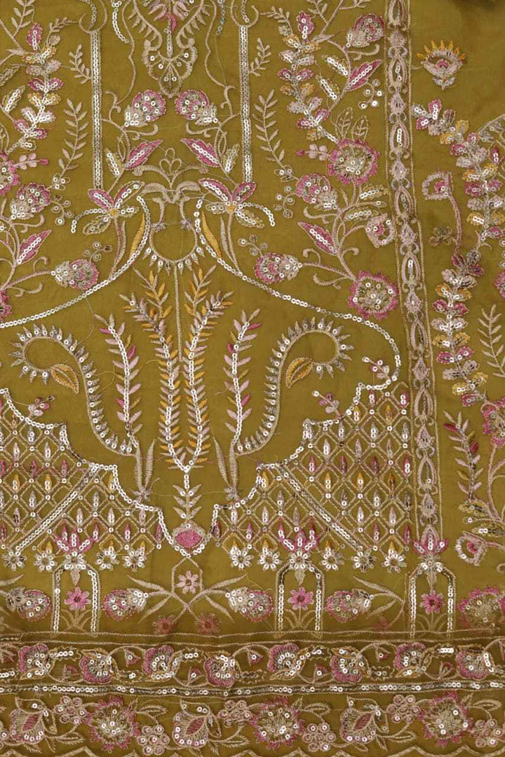 Kanwal Malik – Chiffon Embroidered Unstitched 3PC Suit D-2443