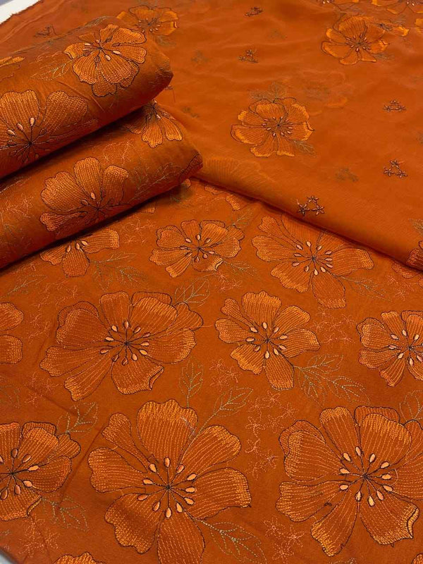 Bareeze 3PC Karandi Suit with Pure Embroidered Dupatta - New Vol 53