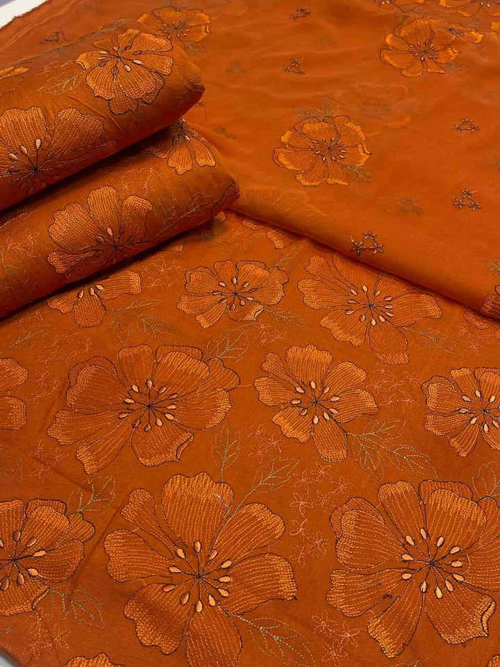 Bareeze 3PC Karandi Suit with Pure Embroidered Dupatta - New Vol 53