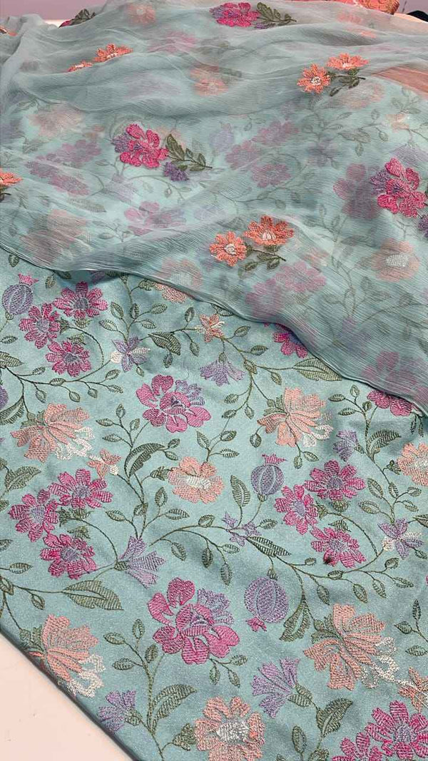 Bareeze 3PC Karandi Suit with Pure Embroidered Dupatta - New Vol 53