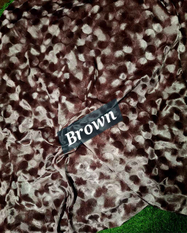 Imported Korean Velvet Self-Print 2PC – Premium Winter Wear