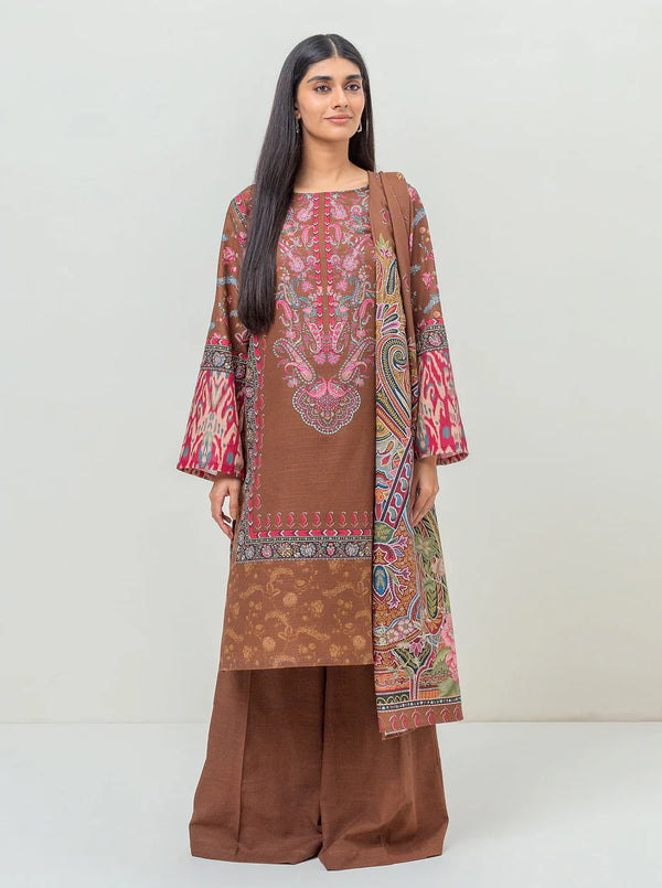 BEECHTREE 3 PIECE - PRINTED KHADDAR SUIT