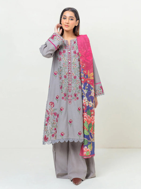 BEECHTREE 3 PIECE - EMBROIDERED KHADDAR SUIT