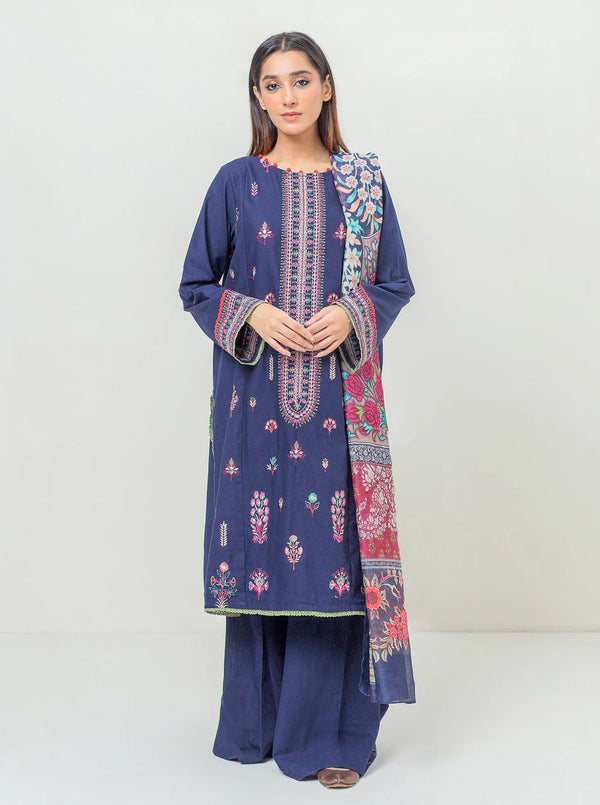 BEECHTREE 3 PIECE - EMBROIDERED KHADDAR SUIT