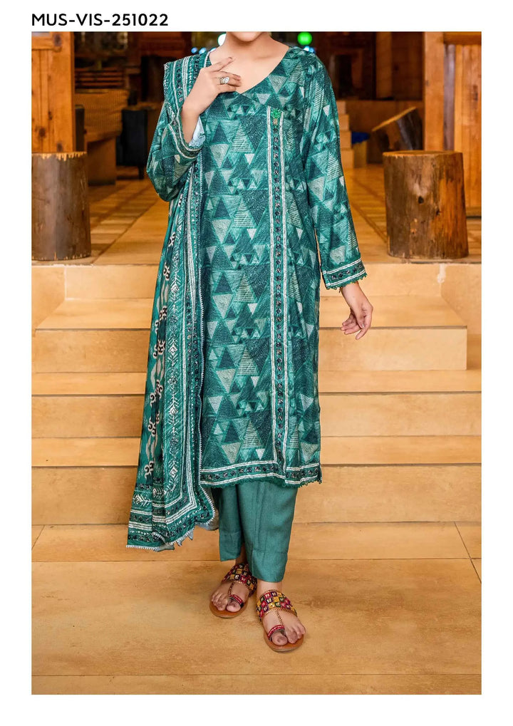 Mehak Premium Unstitched Viscose 3PC Suit