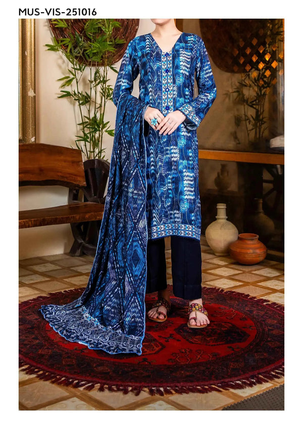 Mehak Premium Unstitched Viscose 3PC Suit