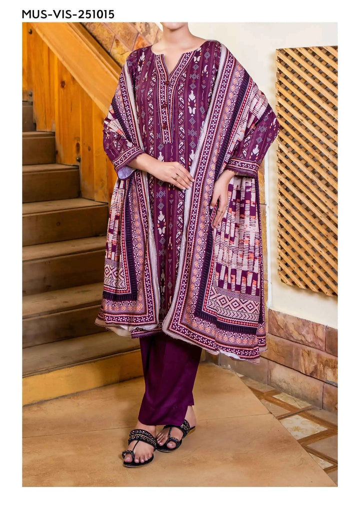 Mehak Premium Unstitched Viscose 3PC Suit