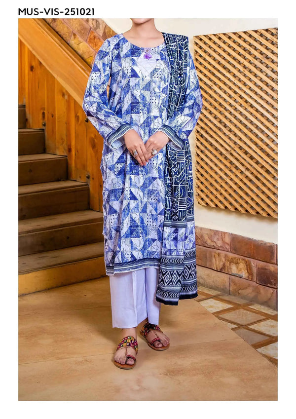 Mehak Premium Unstitched Viscose 3PC Suit