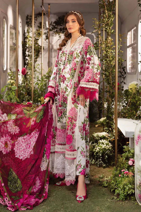 Maria.b 3PC Printed Lawn Suit | MPT-2102-A