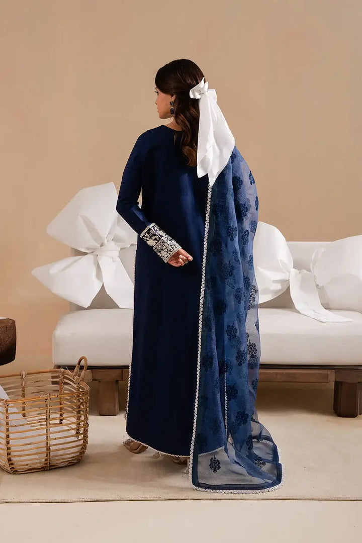 Dhanak-3PC Embroidered Shirt with Digital Printed Wool Shawl - 3367 - RUBAB CLOSET