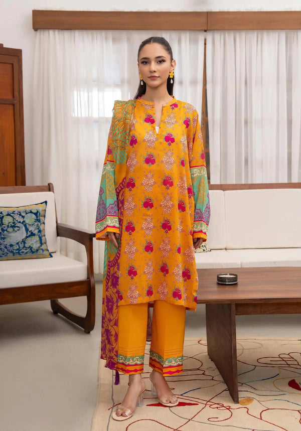 Nowra By GullJee Unstitched Lawn 3PC - A2