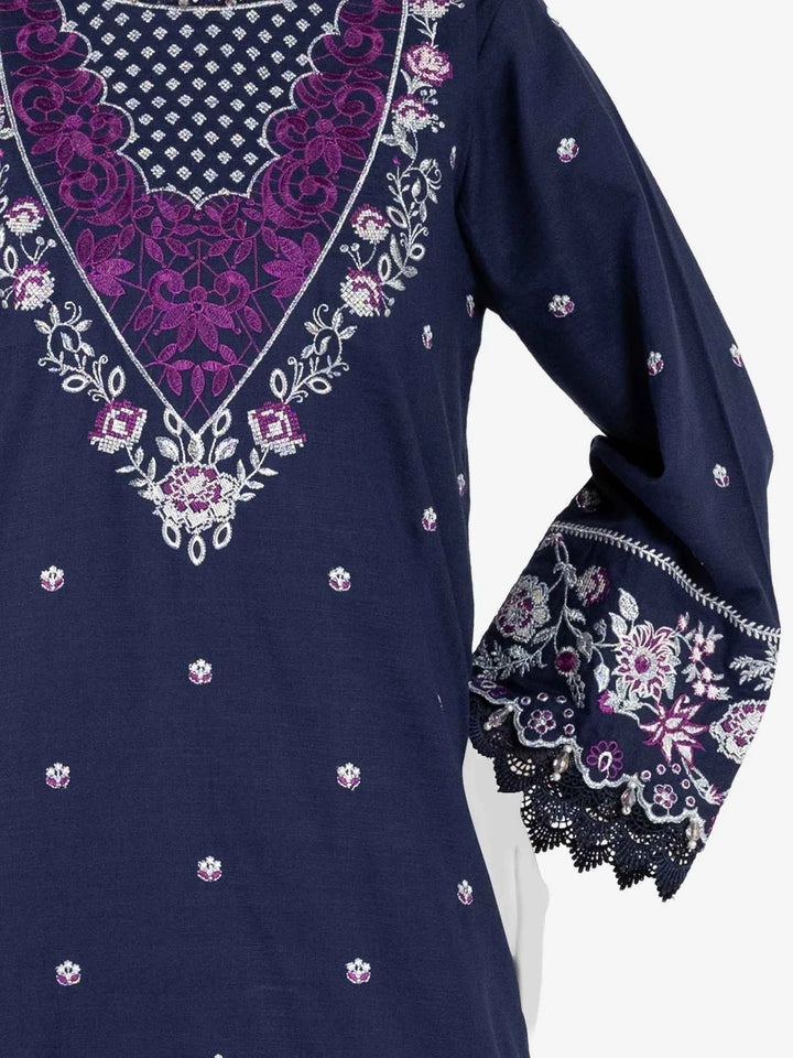 Panjnad By J. | Embroidered Khaddar 3Pc Unstitched Suit | PJBKU251154B