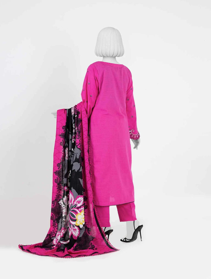 Panjnad By J. | Embroidered Khaddar 3Pc Unstitched Suit | PJBKU251155A