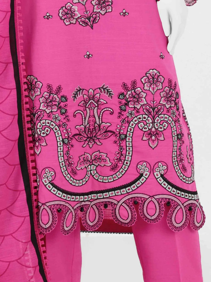 Panjnad By J. | Embroidered Khaddar 3Pc Unstitched Suit | PJBKU251155A