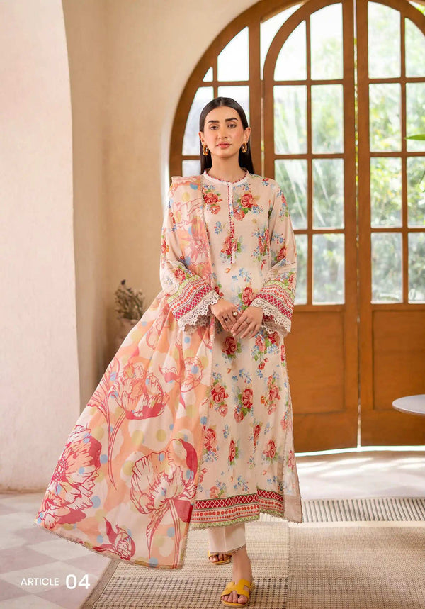 Pop Muse by Gull Jee Vol 1 – 3PC Digital Printed Unstitched Lawn Suit A4