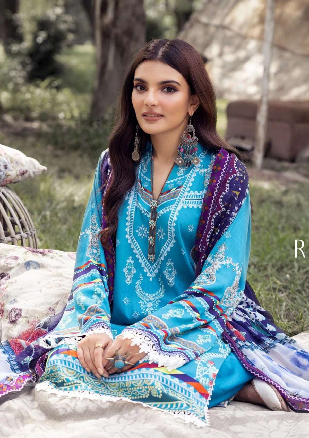 Rang Nagar by NUR'23 RN-04 – Digital Printed Cotail 3PC Suit