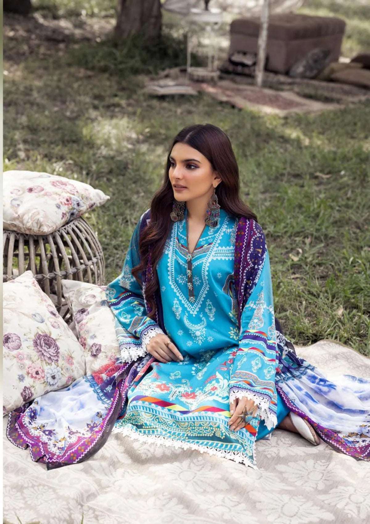 Rang Nagar by NUR'23 RN-04 – Digital Printed Cotail 3PC Suit