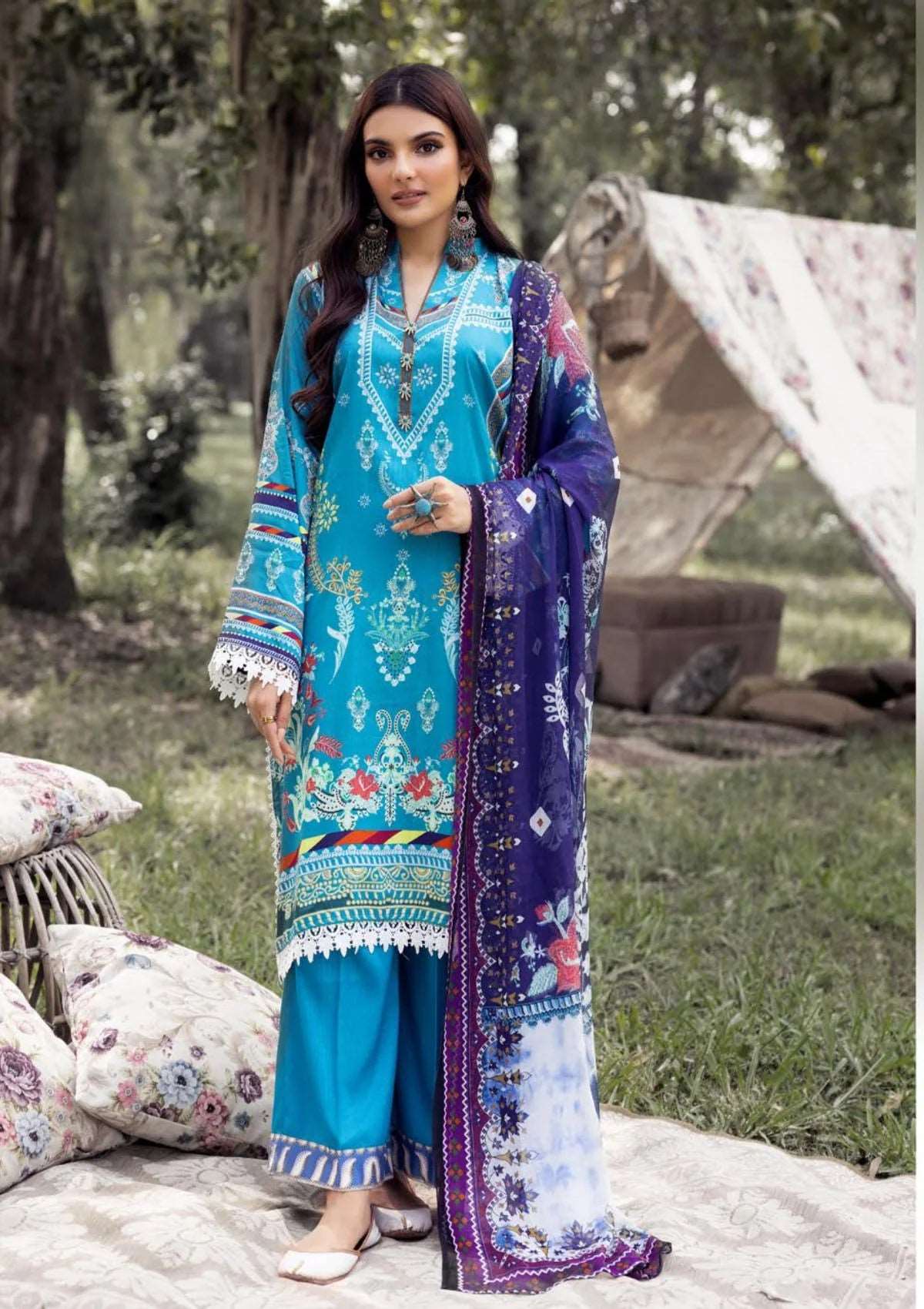 Rang Nagar by NUR'23 RN-04 – Digital Printed Cotail 3PC Suit