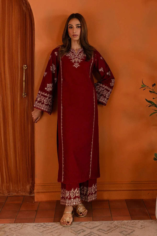 Batik Dhanak - 2PC Embroidered -6003