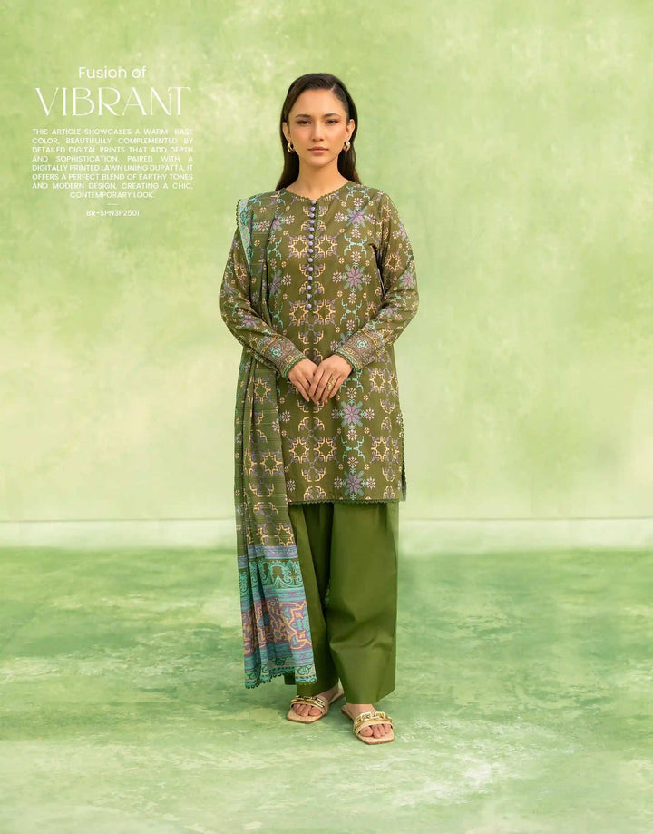 SOPHINA Unstitched Luxury Lawn 3PC - A1