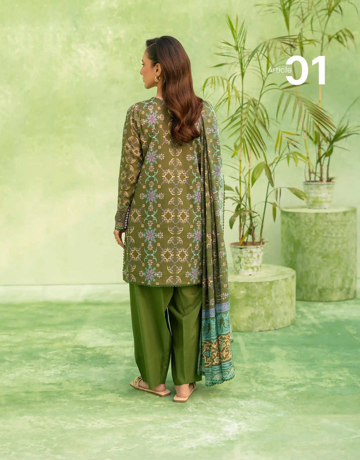 SOPHINA Unstitched Luxury Lawn 3PC - A1
