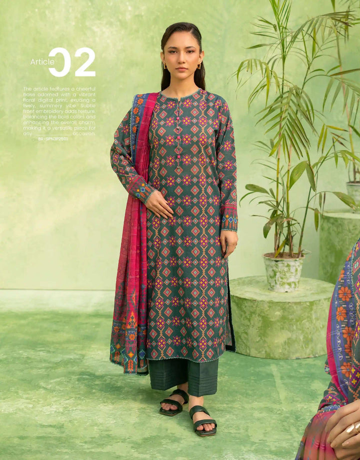 SOPHINA Unstitched Luxury Lawn 3PC - A2