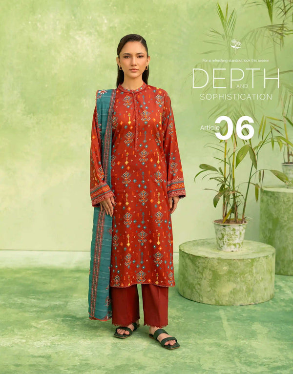 SOPHINA Unstitched Luxury Lawn 3PC - A6