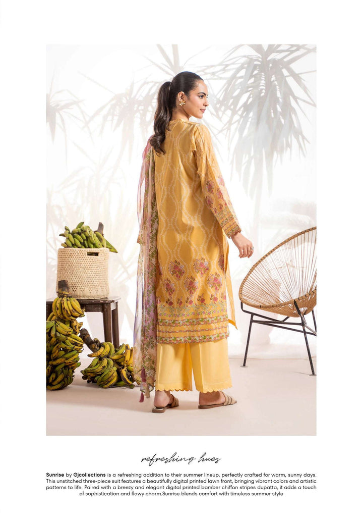 Sunrise by Gull Jee Vol 1 – 3PC Unstitched Digital Printed Lawn Suit A4