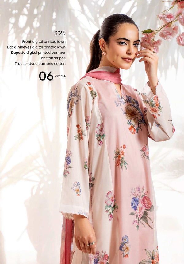 Sunrise by Gull Jee Vol 1 – 3PC Unstitched Digital Printed Lawn Suit A6