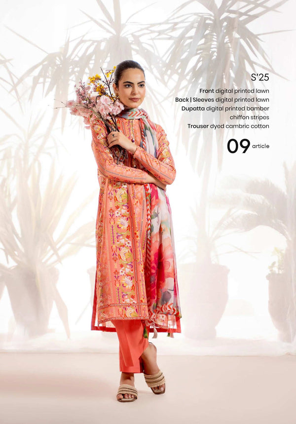 Sunrise by Gull Jee Vol 1 – 3PC Unstitched Digital Printed Lawn Suit A9