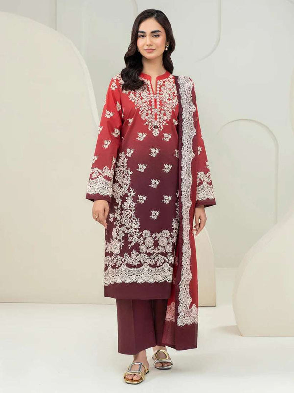 Limelight 3 Piece Lawn Suit-Printed Unstitched | U4254SU-3PC-565