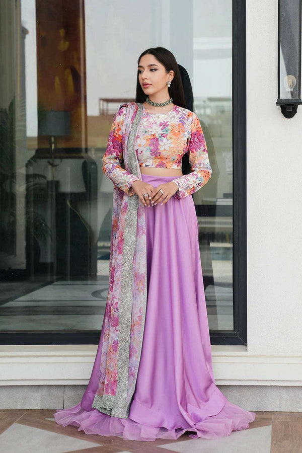 Rubab Closet LULUSAR Silk 3PC Digital Printed - 872