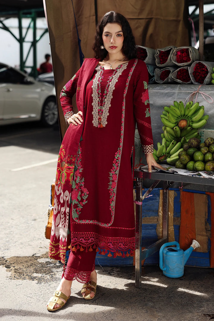 CHARIZMA 3-pc Unstitched Wool Shawl Collection PSW5-01 - RUBAB CLOSET