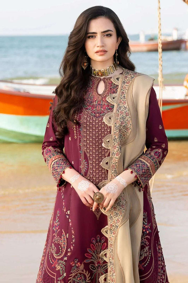 Jazmin Embroidered Lawn 3 Piece Unstitched - Fency