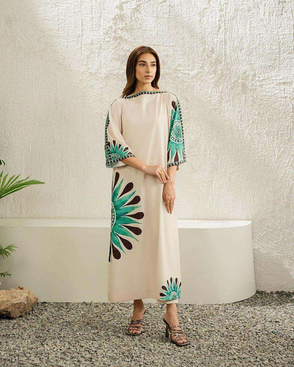 Rubab Closet's 2PC Winter Digital Printed Silk - 863