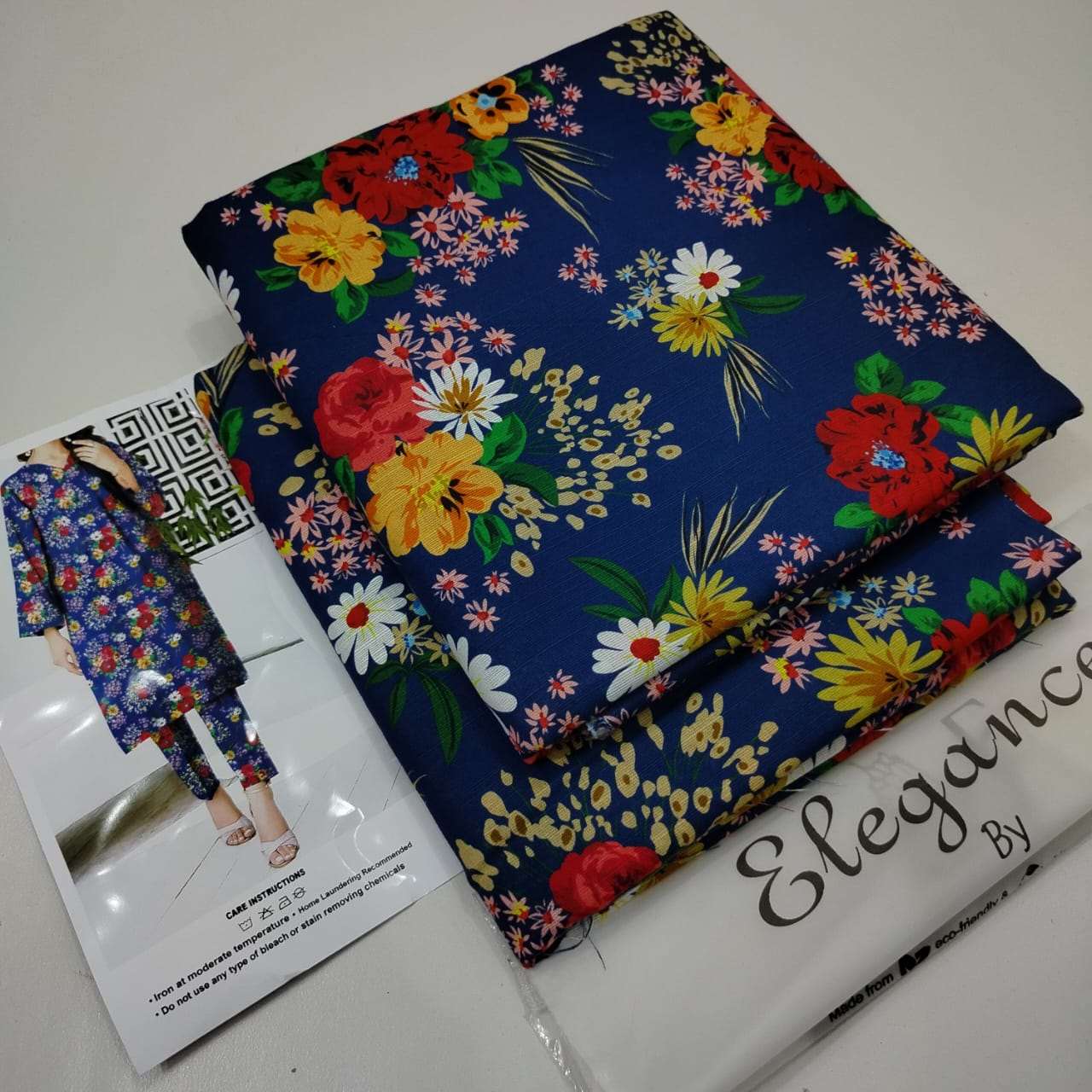 Elegance 2PC Printed Soft  Khaddar Suit