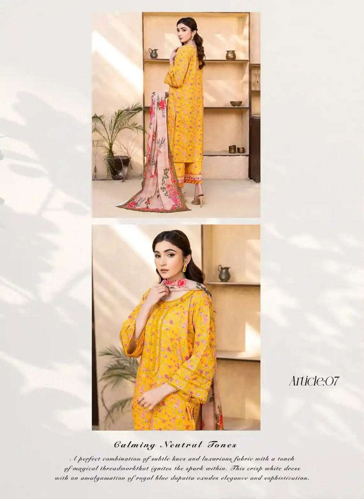 Motifz 3Pc Digital Printed Lawn Classic - Vol 2