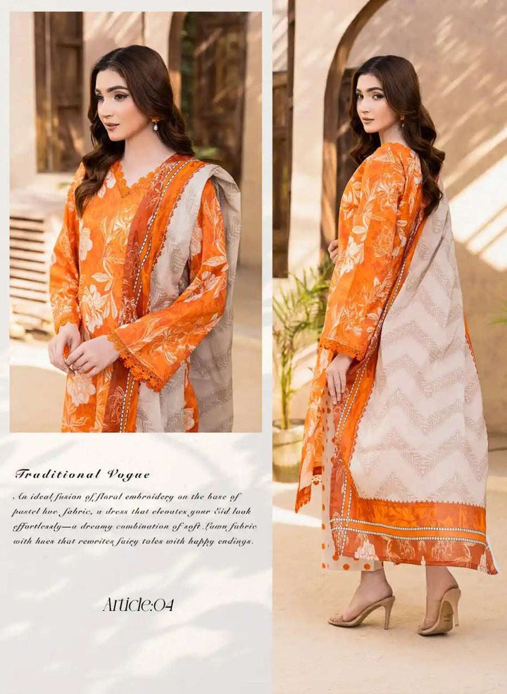 Motifz 3Pc Digital Printed Lawn Classic - Vol 2
