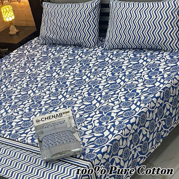 Gul Ahmed 100% Pure Cotton Bedsheets |  Double Bed