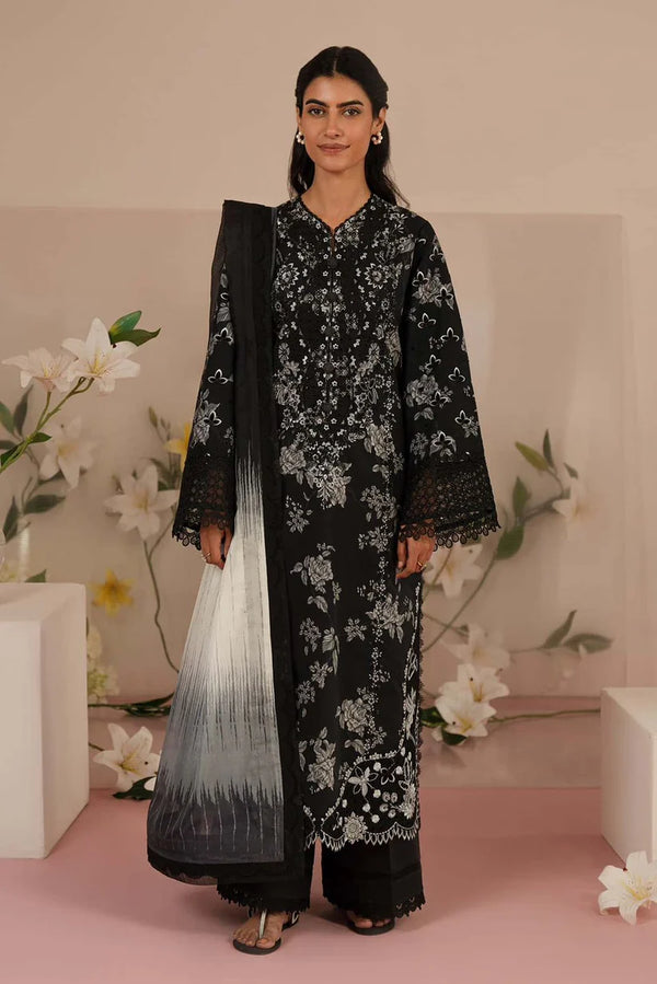 Maria.B 3PC Embroidered Lawn Unstitched Suit | 4026